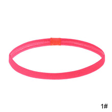 Load image into Gallery viewer, Women Men Elastic Absorbent Sweat Bands Yoga Running Fitness Headband Thin Sports Hair Bands Anti-slip Girls Hair Accessories