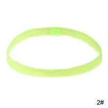 Load image into Gallery viewer, Women Men Elastic Absorbent Sweat Bands Yoga Running Fitness Headband Thin Sports Hair Bands Anti-slip Girls Hair Accessories