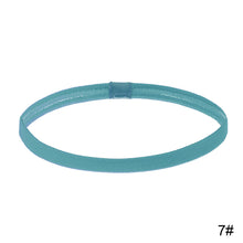 Load image into Gallery viewer, Women Men Elastic Absorbent Sweat Bands Yoga Running Fitness Headband Thin Sports Hair Bands Anti-slip Girls Hair Accessories