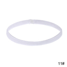 Load image into Gallery viewer, Women Men Elastic Absorbent Sweat Bands Yoga Running Fitness Headband Thin Sports Hair Bands Anti-slip Girls Hair Accessories