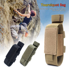 Load image into Gallery viewer, Tactical Tourniquet Bag EMT Storage Bag Trauma Medical Scissor MOLLE Pouch EDC Belt Pouch Flashlight Holster for Outdoor Sports