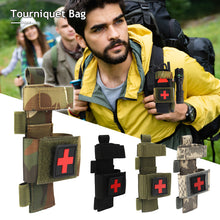 Load image into Gallery viewer, Nylon MOLLE Tourniquet Pouch Holder EMT Trauma Shears Storage Bag EDC Belt Pouch Flashlight Holster Medical Scissor Molle Pouch