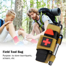 Load image into Gallery viewer, Nylon MOLLE Tourniquet Pouch Holder EMT Trauma Shears Storage Bag EDC Belt Pouch Flashlight Holster Medical Scissor Molle Pouch