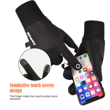 Load image into Gallery viewer, Winter Waterproof Cycling Gloves Touch Screen Gloves Fleece Outdoor Scooter Windproof Riding Motorcycle Ski Warm Bike Gloves