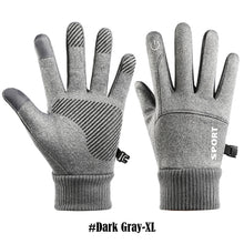 Load image into Gallery viewer, Winter Waterproof Cycling Gloves Touch Screen Gloves Fleece Outdoor Scooter Windproof Riding Motorcycle Ski Warm Bike Gloves