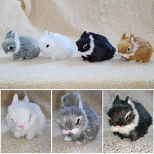 Load image into Gallery viewer, Simulation Rabbit Toy Squatting Model Home Decoration Rabbit Model Easter Rabbits Simulation Plush Toys Action Figures Kids Gift