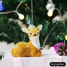 Load image into Gallery viewer, Christmas Cute Simulation Owl Squirrel Elk Cat Christmas Tree Decoration Gardening Decoration Simulation Animal Doll Pendant Kid Gift Navidad Festival