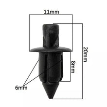 Load image into Gallery viewer, 20Pcs Car Plastic Rivets Auto Fastener Door Trim Panel Engine Cover Fender Bumper Retainer Clip For Nissan Toyota Honda