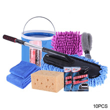 Load image into Gallery viewer, 10Pcs Car Washing Cleaning Tools Kit Towel Mops Dust Removal Brush Car Cleaning Supplies Auto Maintainence