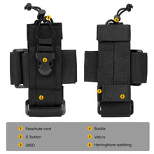 Load image into Gallery viewer, 1000D Tactical Molle Walkie Talkie Pouch Interphone Storage Bag Outdoor Molle Radio Pouch Walkie-Talkie Case Holder Molle Pouch