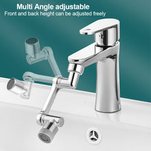 Load image into Gallery viewer, 1080° Rotation Dual Function Extender Faucet Aerator Plastic Tap Splash Filter Bubbler Nozzle Robotic Arm for Kitchen Washbasin