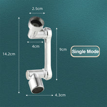 Load image into Gallery viewer, 1080° Rotation Dual Function Extender Faucet Aerator Plastic Tap Splash Filter Bubbler Nozzle Robotic Arm for Kitchen Washbasin