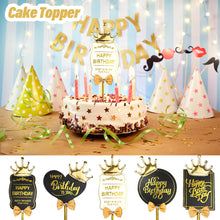 Load image into Gallery viewer, Crown Lace Birthday Cake Decoration High Quality Cake Topper Luxury Baking Ornaments Birthday Gift Decoration Birthday Party Supplies