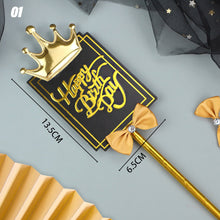 Load image into Gallery viewer, Crown Lace Birthday Cake Decoration High Quality Cake Topper Luxury Baking Ornaments Birthday Gift Decoration Birthday Party Supplies