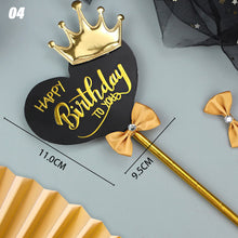 Load image into Gallery viewer, Crown Lace Birthday Cake Decoration High Quality Cake Topper Luxury Baking Ornaments Birthday Gift Decoration Birthday Party Supplies