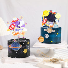 Load image into Gallery viewer, Astronaut Cake Decoration Planets Cake Topper Spaceman Baking Ornaments For Kid Boy Universe Outer Space Birthday Party Supplies