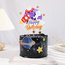 Load image into Gallery viewer, Astronaut Cake Decoration Planets Cake Topper Spaceman Baking Ornaments For Kid Boy Universe Outer Space Birthday Party Supplies