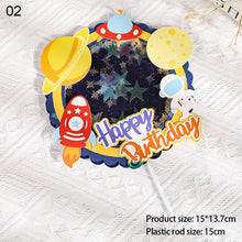Load image into Gallery viewer, Astronaut Cake Decoration Planets Cake Topper Spaceman Baking Ornaments For Kid Boy Universe Outer Space Birthday Party Supplies