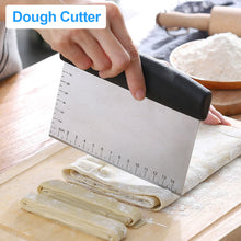 Load image into Gallery viewer, Stainless Steel Dough Cutter Cake Cream Spatula Butter Batter Scraper Baking Tools For Home Baking Cutting Tools Kitchen Gadgets