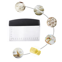 Load image into Gallery viewer, Stainless Steel Dough Cutter Cake Cream Spatula Butter Batter Scraper Baking Tools For Home Baking Cutting Tools Kitchen Gadgets