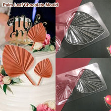 Load image into Gallery viewer, Transparent Palm Leaf Chocolate Mould DIY Cake Decorating Fondant Mould Cake Stencil Baking Mold