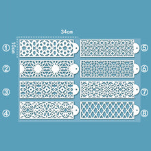 Load image into Gallery viewer, DIY Cake Drawing Lace Mold Cake Stencil Plastic Lace Cake Boder Stencils Template Cake Decorating Tool