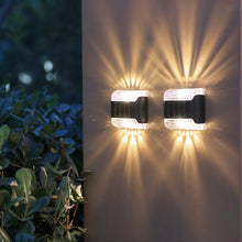 Load image into Gallery viewer, LED Solar Wall Lights Outdoor Waterproof Solar Led Light Outdoor Solar Wall Stair Light Patio Courtyard Street Landscape Garden Decor Wall Lamp