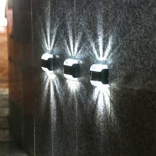 Load image into Gallery viewer, LED Solar Wall Lights Outdoor Waterproof Solar Led Light Outdoor Solar Wall Stair Light Patio Courtyard Street Landscape Garden Decor Wall Lamp