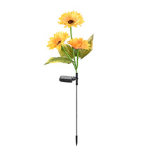Load image into Gallery viewer, Solar Sunflowers Outside Garden Lawn Light IP65 Waterproof Solar Flowers Pathway Light for Patio Yard Wedding Holiday Decoration