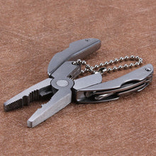 Load image into Gallery viewer, Camping Portable Outdoor Stainless Steel Foldaway Multifunction Tools Set Pocket Key chain multifunctional Pliers Screwdriver