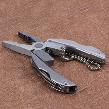 Load image into Gallery viewer, Camping Portable Outdoor Stainless Steel Foldaway Multifunction Tools Set Pocket Key chain multifunctional Pliers Screwdriver