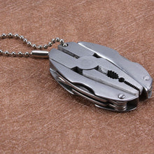 Load image into Gallery viewer, Camping Portable Outdoor Stainless Steel Foldaway Multifunction Tools Set Pocket Key chain multifunctional Pliers Screwdriver