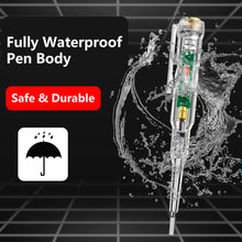 Load image into Gallery viewer, Electrical Tester Pen Induced Voltage Responsive Tester Screwdriver Tool Probe Indicator Light Test Pencil