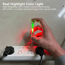 Load image into Gallery viewer, Electrical Tester Pen Induced Voltage Responsive Tester Screwdriver Tool Probe Indicator Light Test Pencil