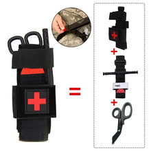 Load image into Gallery viewer, Outdoor Tactical Survival Tourniquet Fast Hemostasis Kit Trauma Medical Shear Tourniquet Bag for First Aid Safety Survival Tools