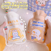Load image into Gallery viewer, Lovely Cartoon Mini Hot Water Bottle Bag Warm Belly Warmer Filled Mini Explosion-proof Portable Winter Reusable Hand Warmer