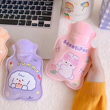 Load image into Gallery viewer, Lovely Cartoon Mini Hot Water Bottle Bag Warm Belly Warmer Filled Mini Explosion-proof Portable Winter Reusable Hand Warmer
