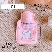 Load image into Gallery viewer, Lovely Cartoon Mini Hot Water Bottle Bag Warm Belly Warmer Filled Mini Explosion-proof Portable Winter Reusable Hand Warmer