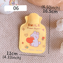 Load image into Gallery viewer, Lovely Cartoon Mini Hot Water Bottle Bag Warm Belly Warmer Filled Mini Explosion-proof Portable Winter Reusable Hand Warmer