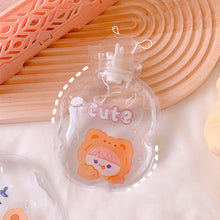 Load image into Gallery viewer, Lovely Cartoon Mini Transparent Hot Water Bottle Bag Girl Warm Belly Warmer Filled Mini Explosion-proof Portable Winter Reusable Hand Warmer