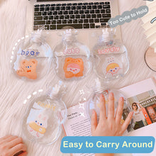 Load image into Gallery viewer, Lovely Cartoon Mini Transparent Hot Water Bottle Bag Girl Warm Belly Warmer Filled Mini Explosion-proof Portable Winter Reusable Hand Warmer