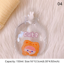 Load image into Gallery viewer, Lovely Cartoon Mini Transparent Hot Water Bottle Bag Girl Warm Belly Warmer Filled Mini Explosion-proof Portable Winter Reusable Hand Warmer