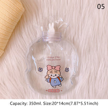 Load image into Gallery viewer, Lovely Cartoon Mini Transparent Hot Water Bottle Bag Girl Warm Belly Warmer Filled Mini Explosion-proof Portable Winter Reusable Hand Warmer