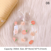 Load image into Gallery viewer, Lovely Cartoon Mini Transparent Hot Water Bottle Bag Girl Warm Belly Warmer Filled Mini Explosion-proof Portable Winter Reusable Hand Warmer