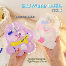 Load image into Gallery viewer, Lovely Cartoon Mini Transparent Hot Water Bottle Bag Girl Warm Belly Warmer Filled Mini Explosion-proof Portable Winter Reusable Hand Warmer