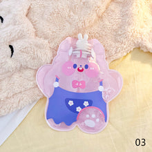 Load image into Gallery viewer, Lovely Cartoon Mini Transparent Hot Water Bottle Bag Girl Warm Belly Warmer Filled Mini Explosion-proof Portable Winter Reusable Hand Warmer