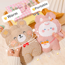 Load image into Gallery viewer, Cartoon Plush Bear Mini Hot Water Bottle Bag Girl Warm Belly Warmer Filled Mini Explosion-proof Portable Winter Reusable Hand Warmer