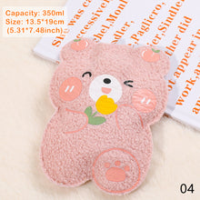 Load image into Gallery viewer, Cartoon Plush Bear Mini Hot Water Bottle Bag Girl Warm Belly Warmer Filled Mini Explosion-proof Portable Winter Reusable Hand Warmer