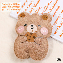 Load image into Gallery viewer, Cartoon Plush Bear Mini Hot Water Bottle Bag Girl Warm Belly Warmer Filled Mini Explosion-proof Portable Winter Reusable Hand Warmer