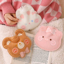 Load image into Gallery viewer, Cartoon Plush Bear Mini Hot Water Bottle Bag Girl Warm Belly Warmer Filled Mini Explosion-proof Portable Winter Reusable Hand Warmer